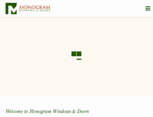 Tablet Screenshot of monogramwindows.com